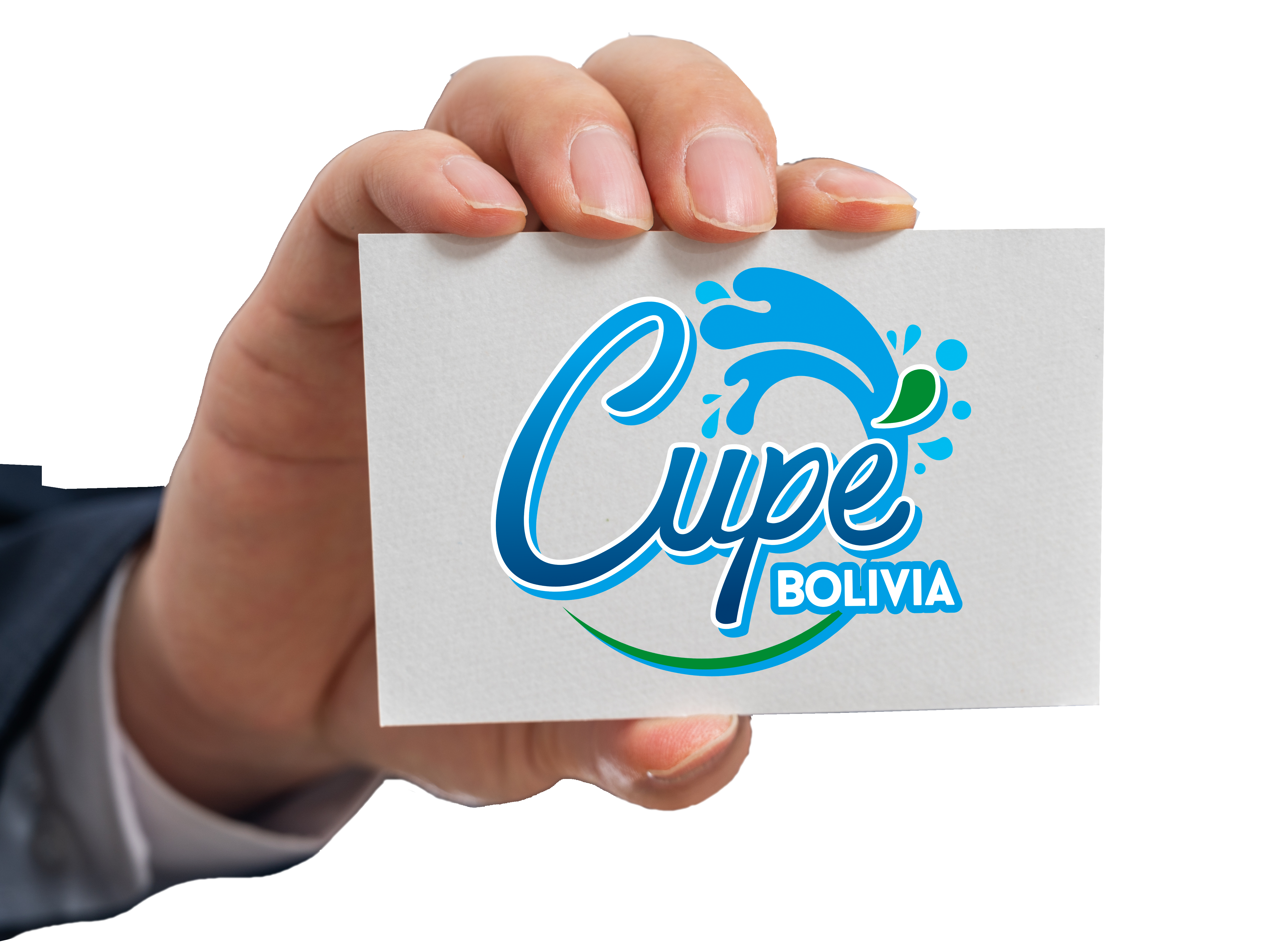 Mano  agarra tarjeta